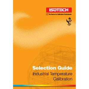 ISOTECH Selection Guide: Industrial Calibration Equipment