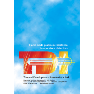 TDI Katalog: Hand made platinum resistance temperature detectors