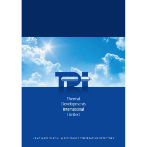 TDI Broschüre: Thermal Developments International Limited